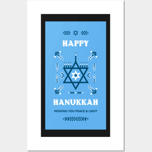 Happy Hanukkah Prints, Stickers & Magnets 4 Posters and Art